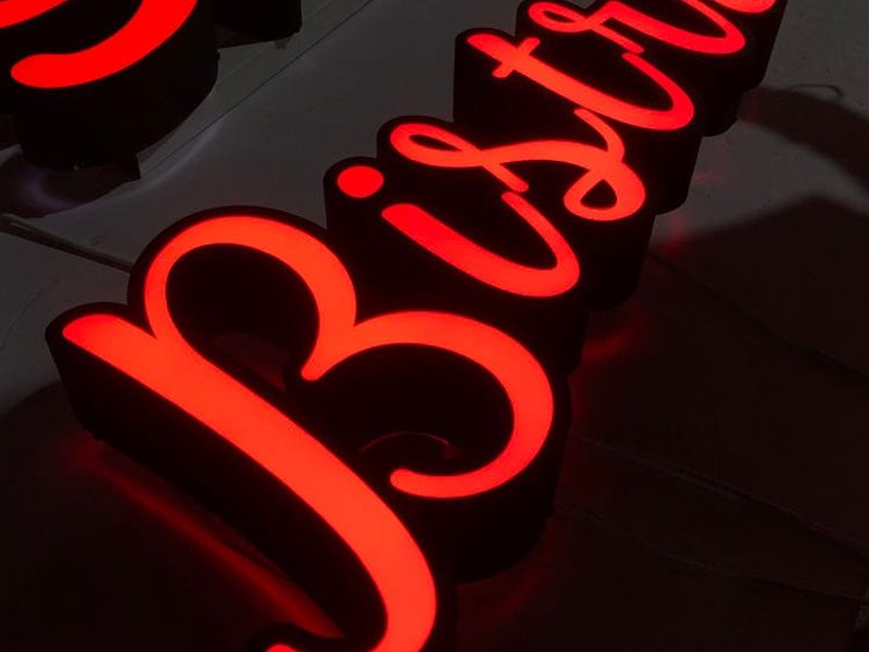 Rimless Channel Letters