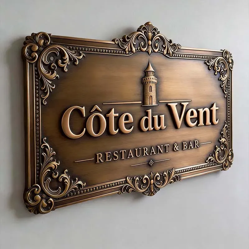 Embossed Metal Signs
